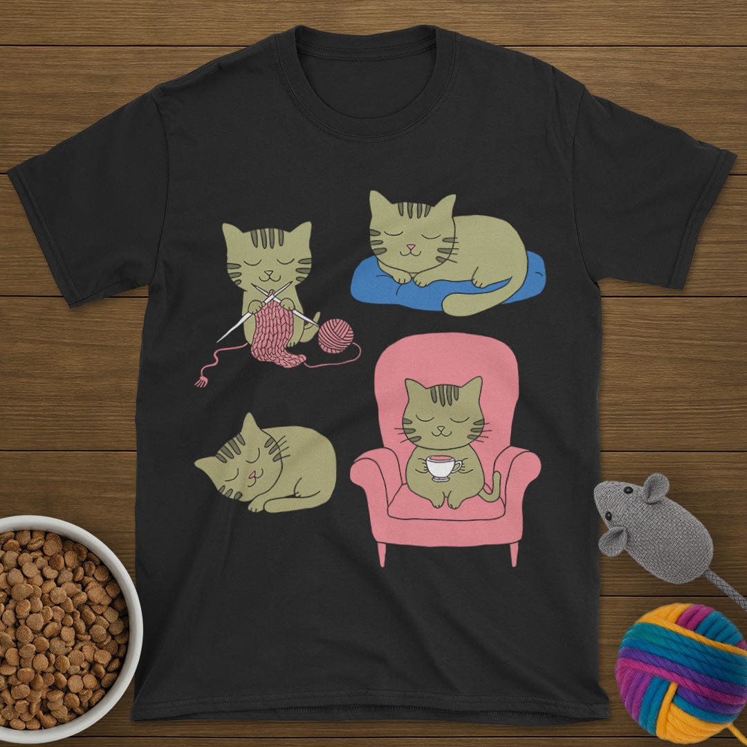 4 Cozy Cats T-Shirt