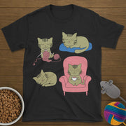 4 Cozy Cats T-Shirt