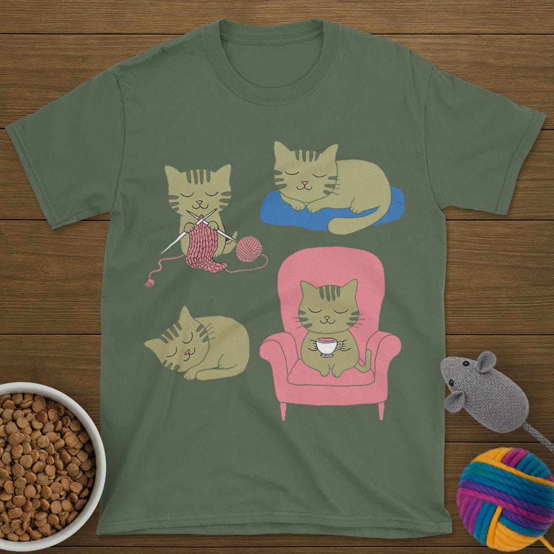 4 Cozy Cats T-Shirt