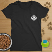 Adopt A Dog Save A Life Badge T-Shirt-Womens