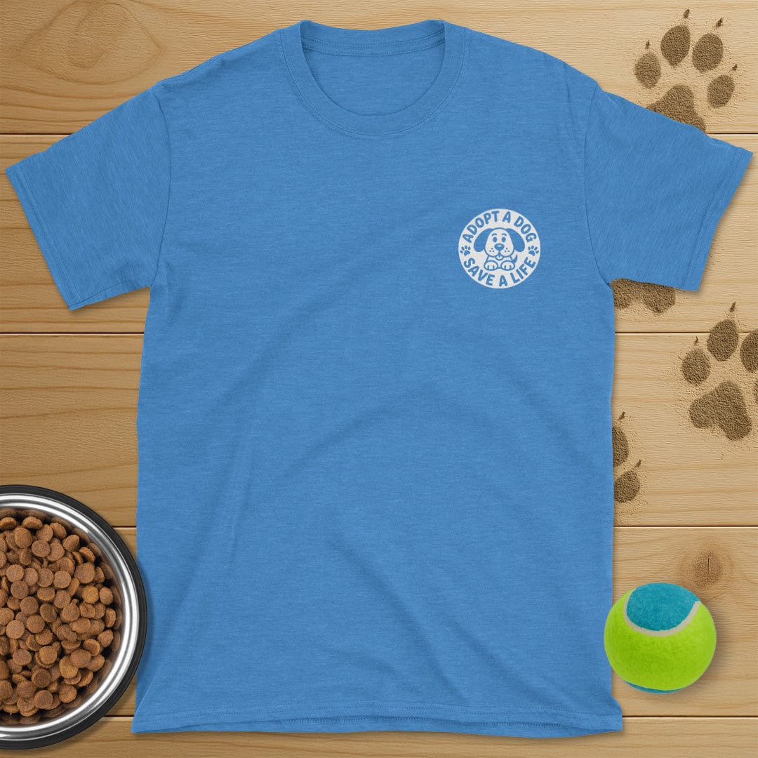 Adopt A Dog Save A Life Badge T-Shirt