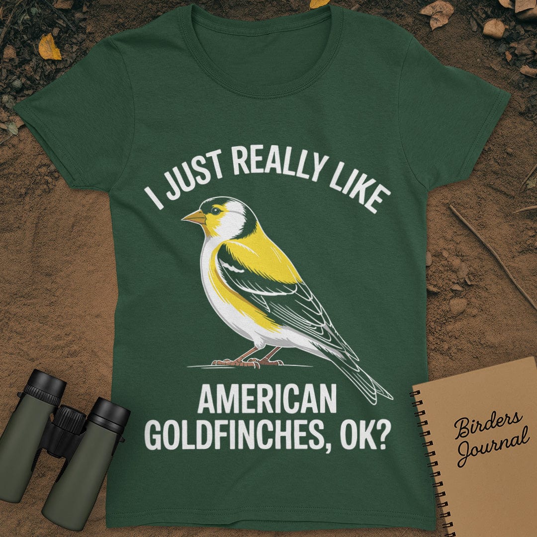 American Goldfinches T-Shirt Womens