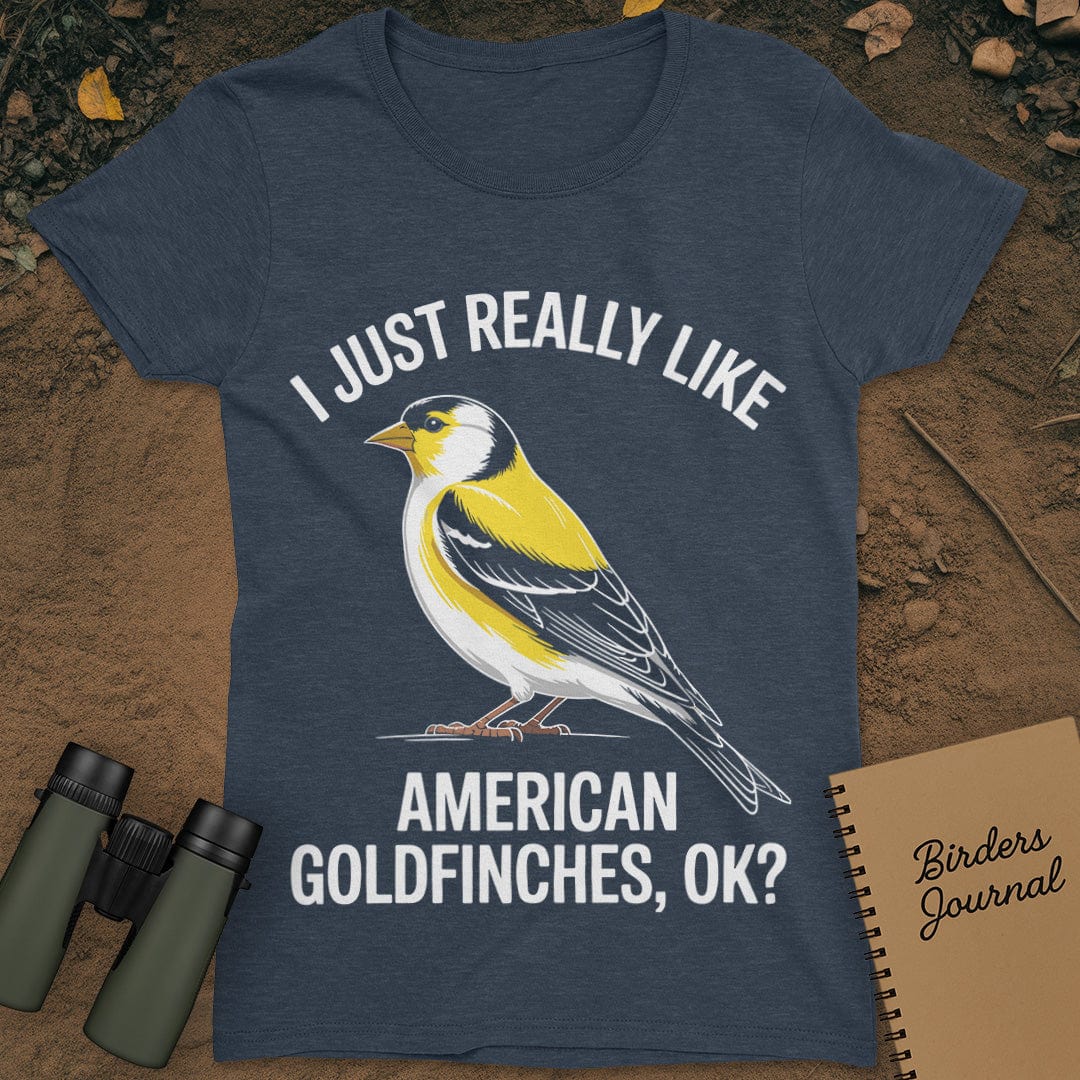American Goldfinches T-Shirt Womens