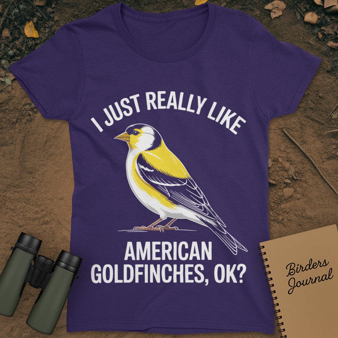 American Goldfinches T-Shirt Womens