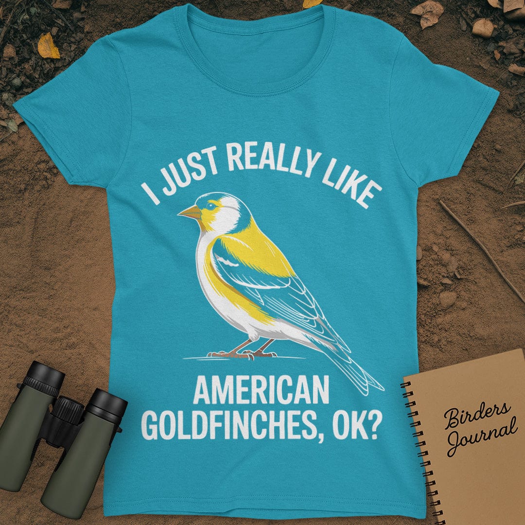 American Goldfinches T-Shirt Womens