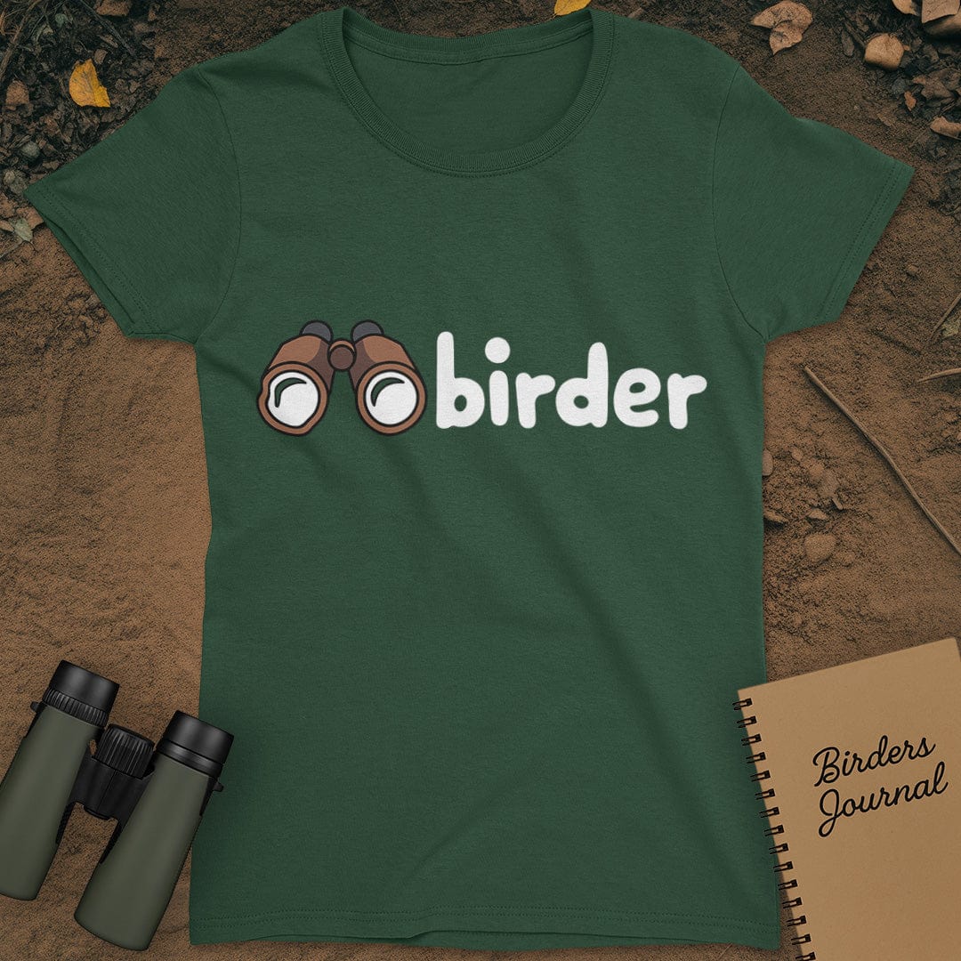 Birder Birdwatching T-Shirt Womens