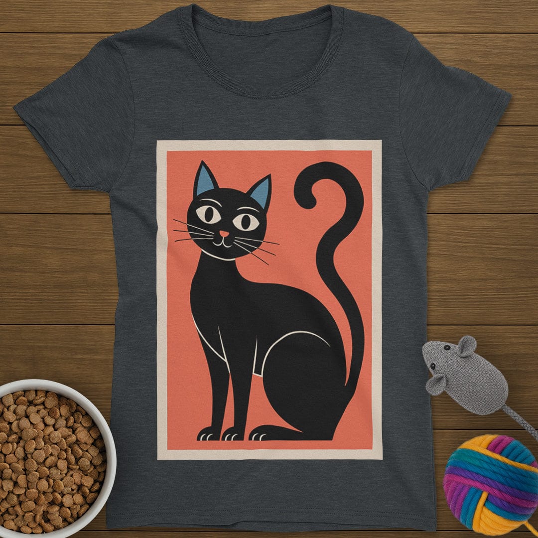 Black Cat T-Shirt Womens