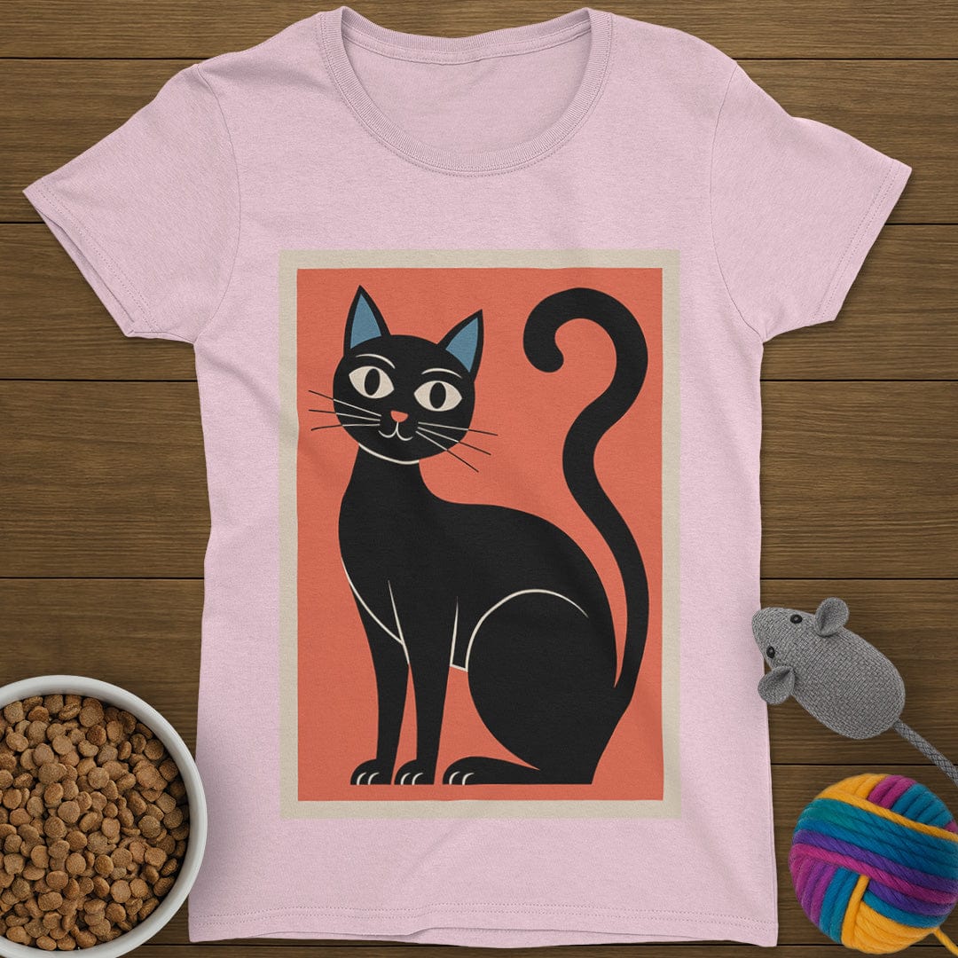 Black Cat T-Shirt Womens