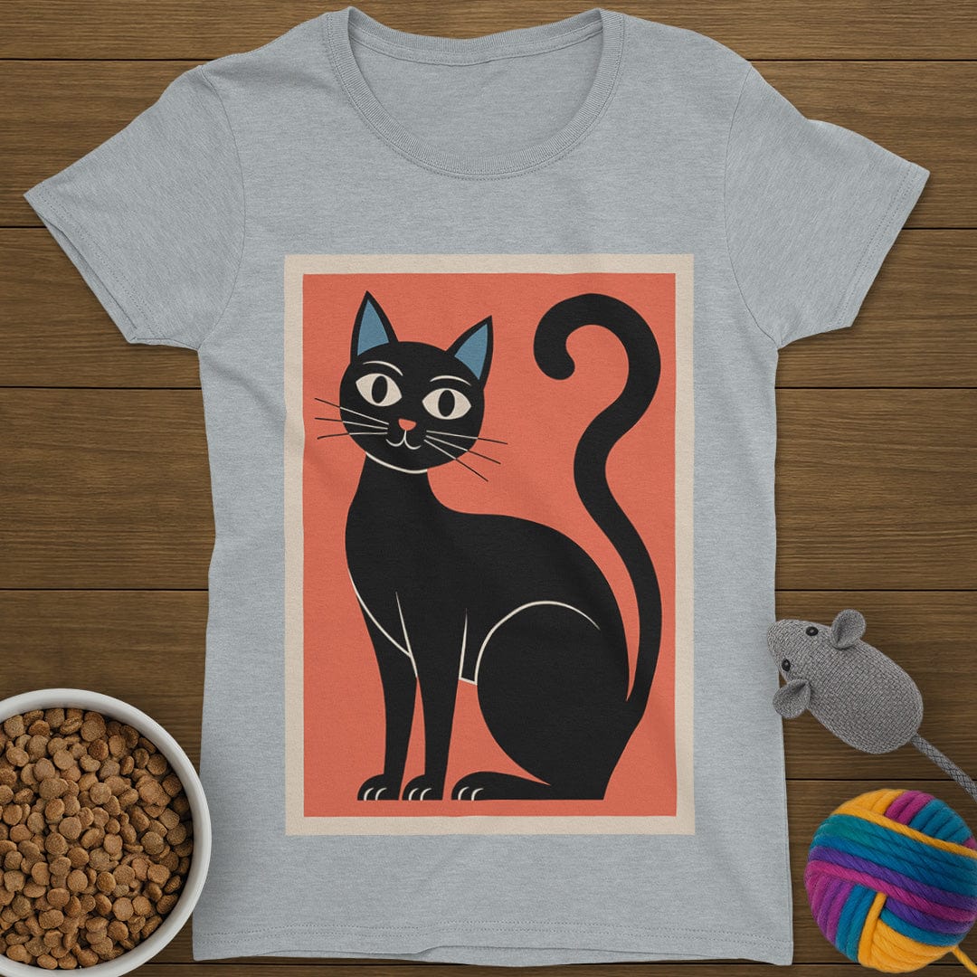 Black Cat T-Shirt Womens