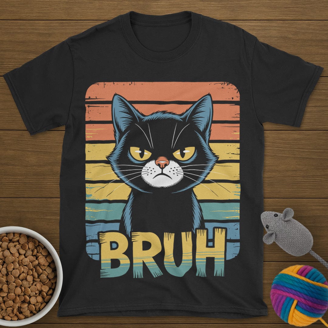 Bruh Vintage Cat T-Shirt