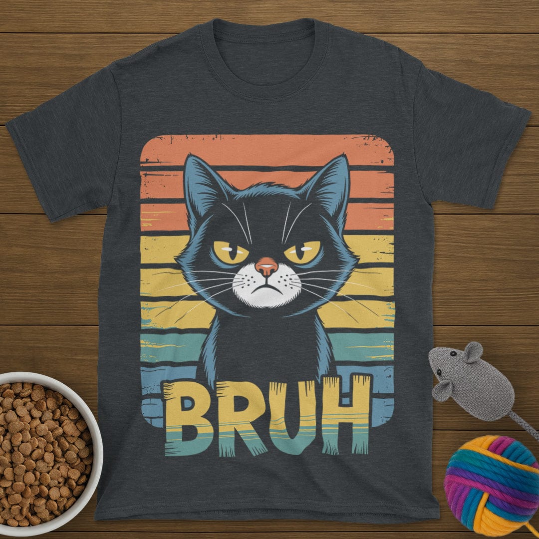 Bruh Vintage Cat T-Shirt