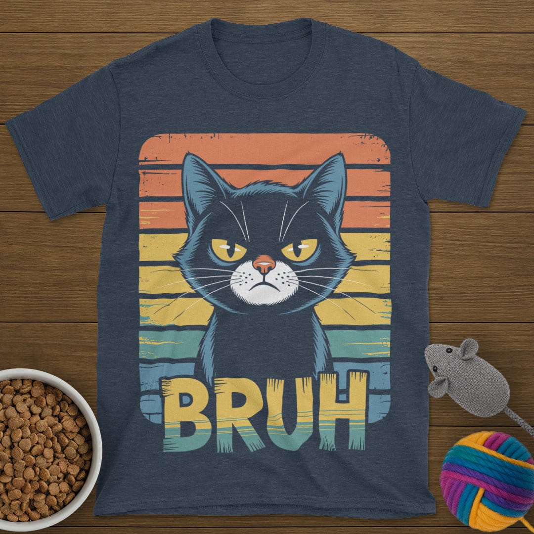 Bruh Vintage Cat T-Shirt
