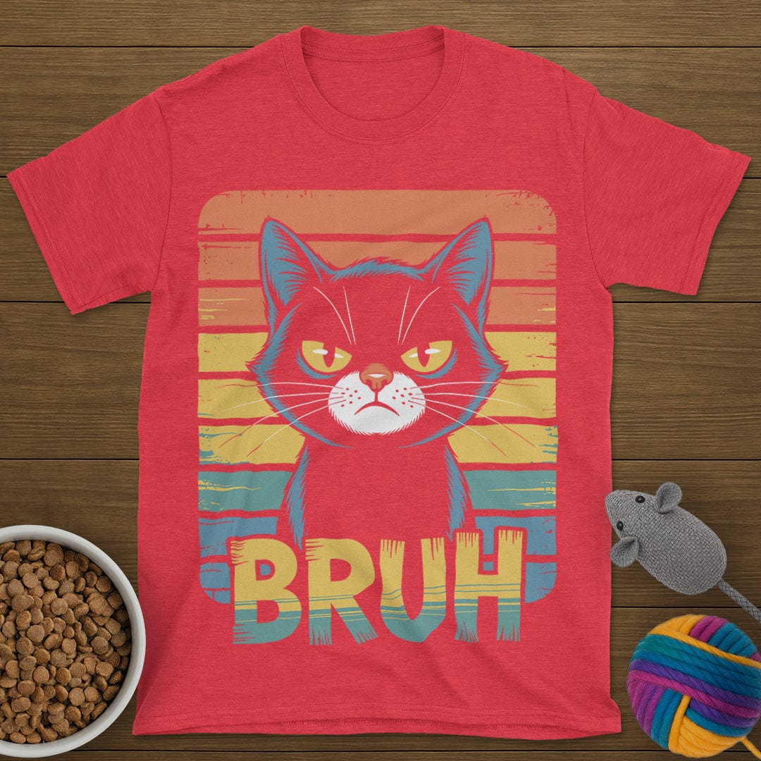Bruh Vintage Cat T-Shirt