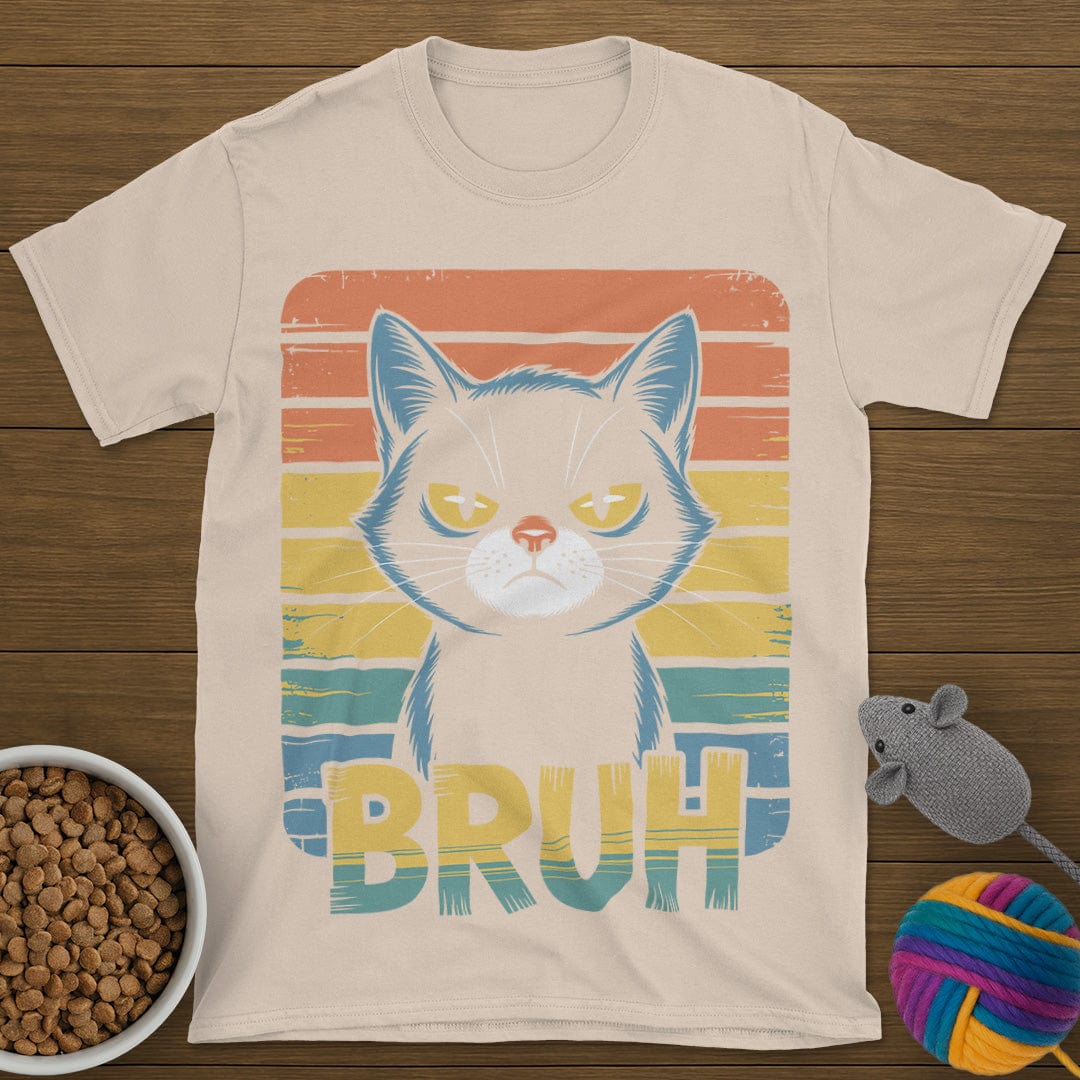 Bruh Vintage Cat T-Shirt
