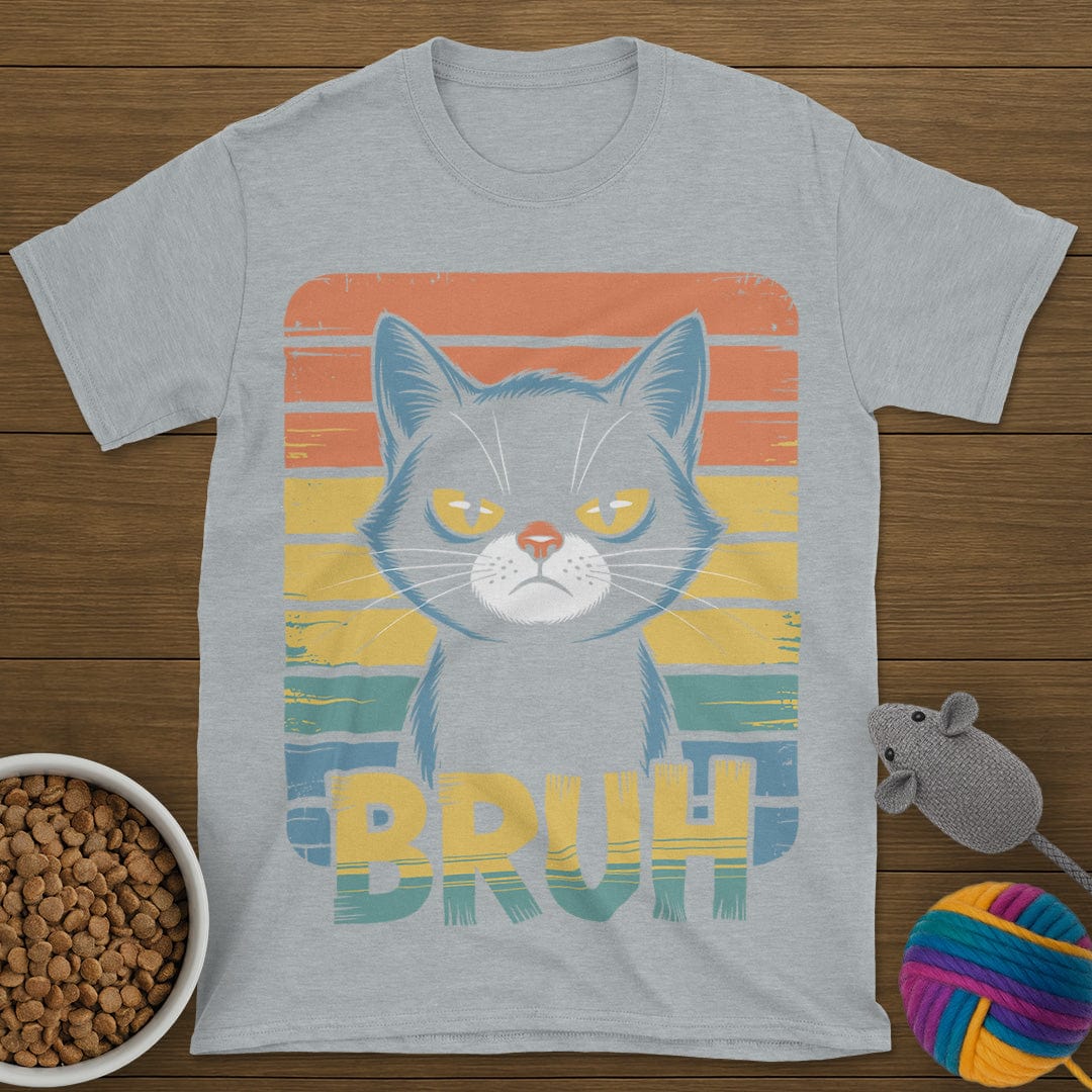 Bruh Vintage Cat T-Shirt
