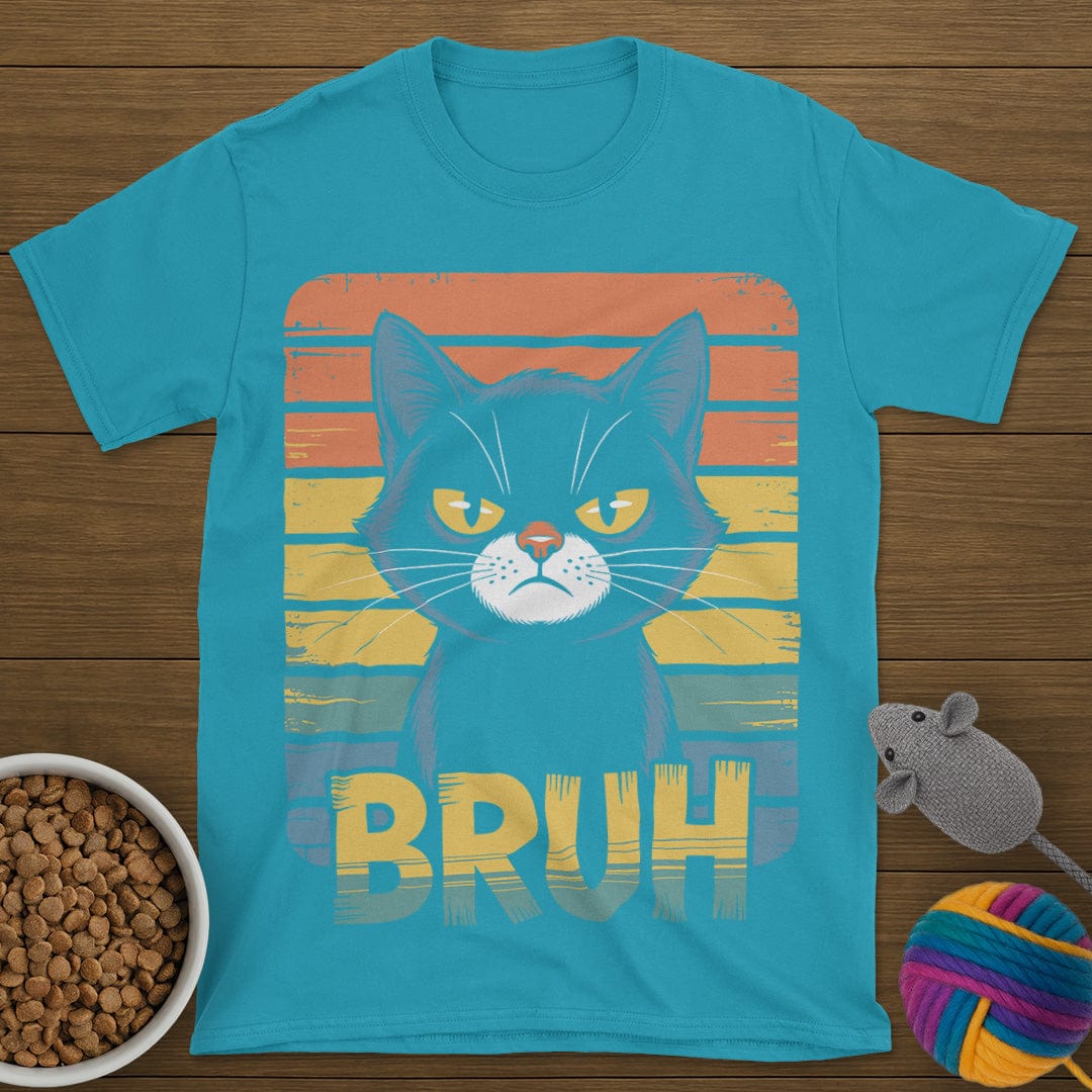 Bruh Vintage Cat T-Shirt
