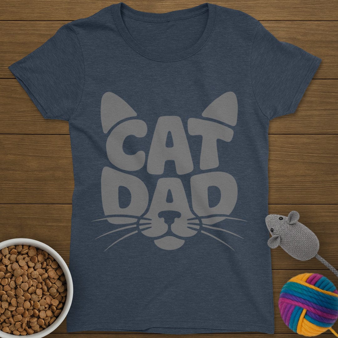 Cat Dad T-Shirt Womens