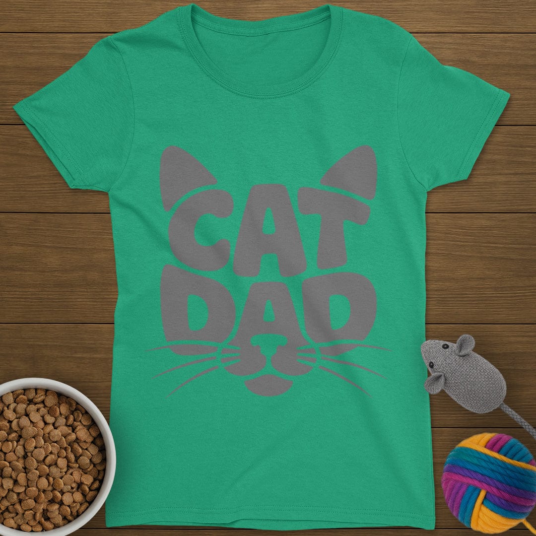 Cat Dad T-Shirt Womens