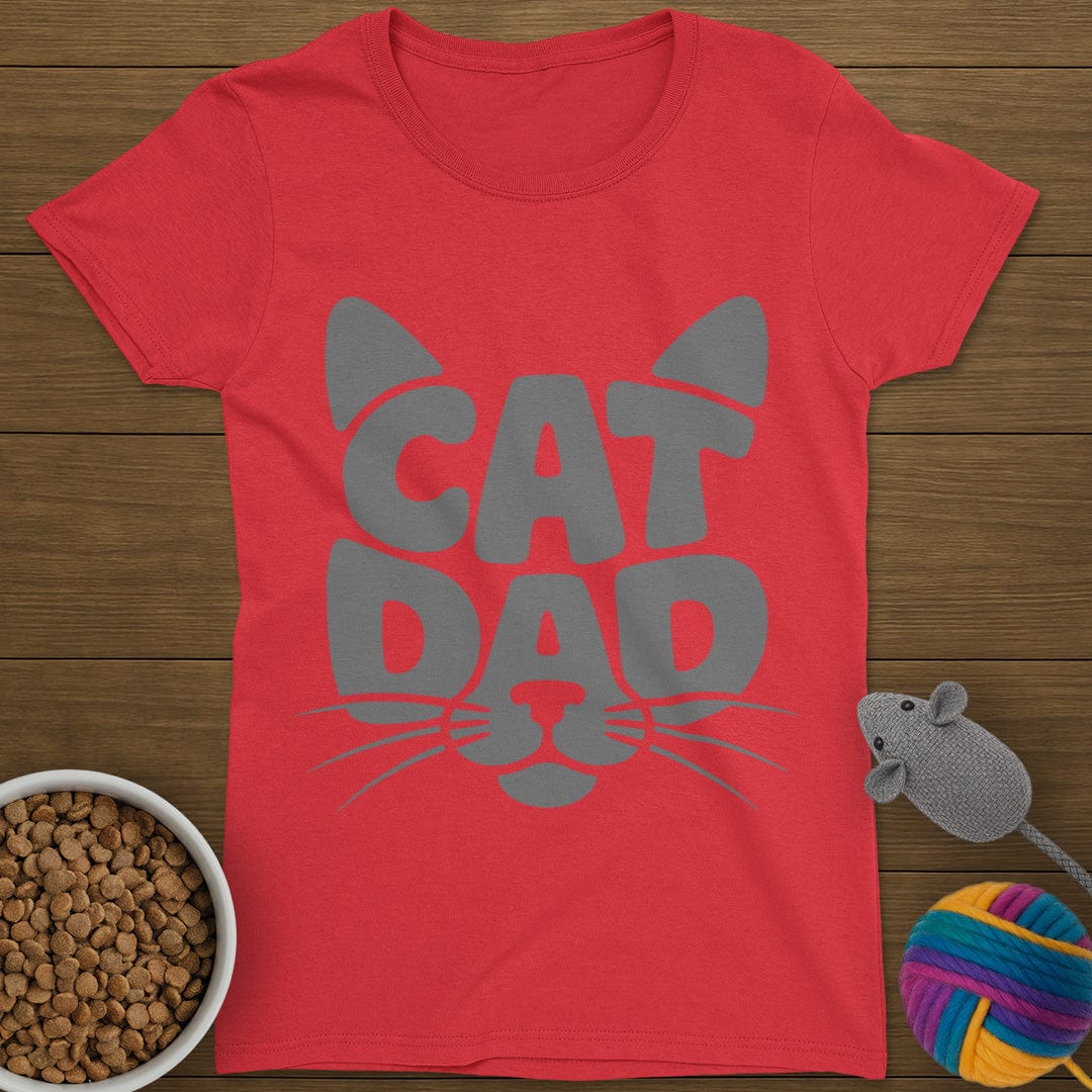 Cat Dad T-Shirt Womens