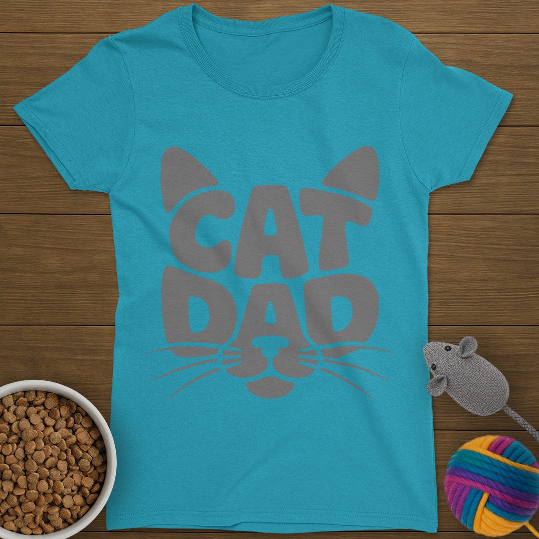 Cat Dad T-Shirt Womens