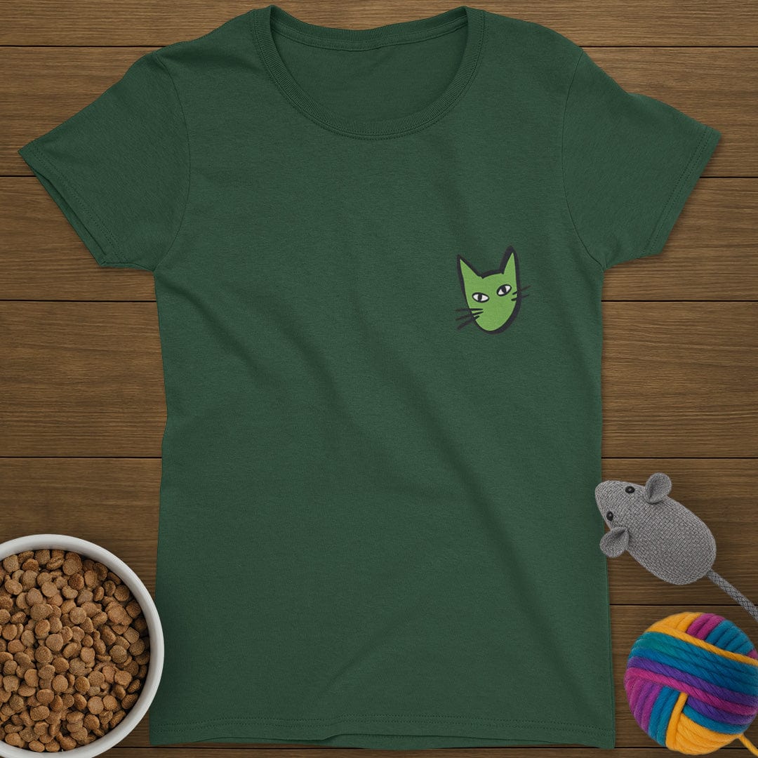 Cat Head T-Shirt Womens