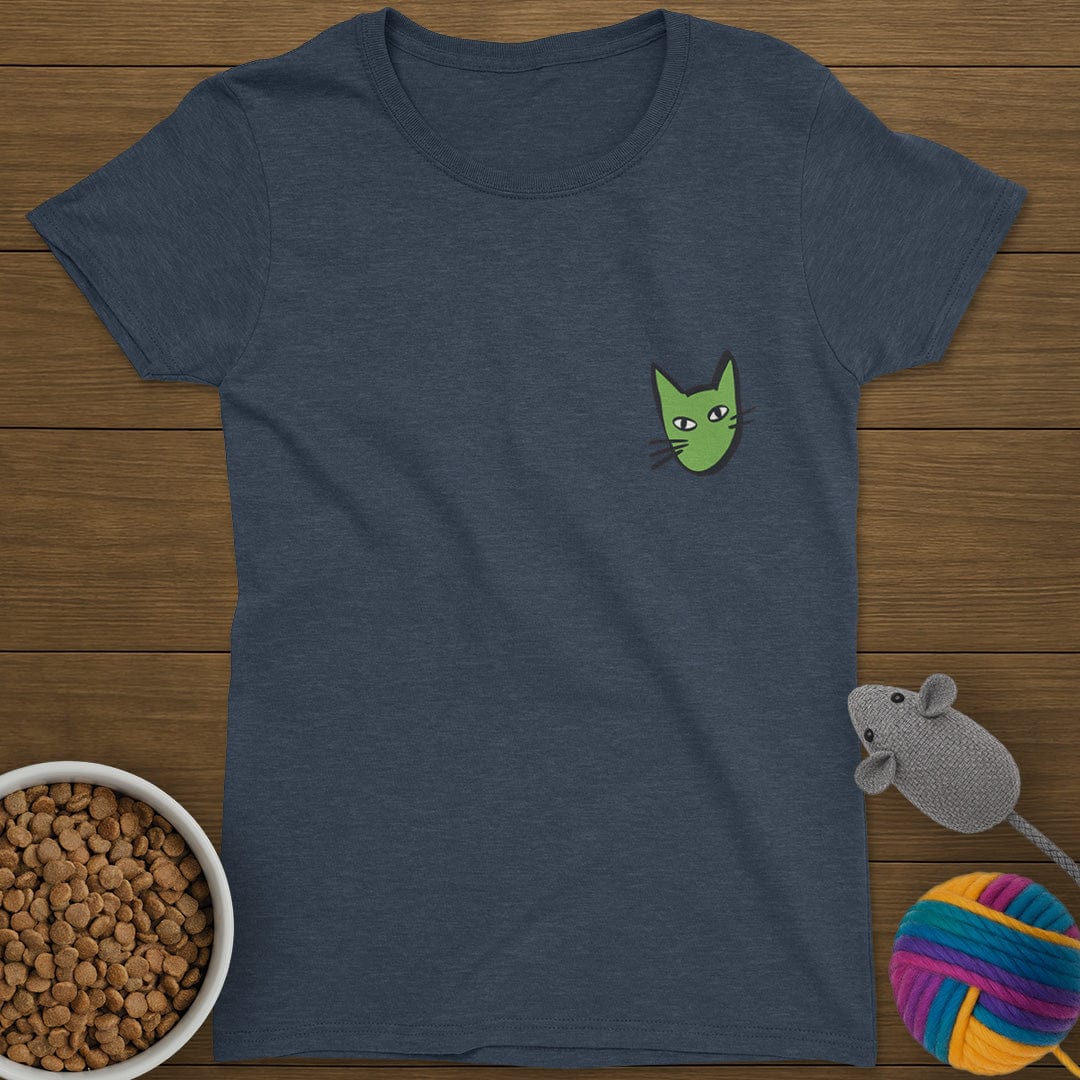 Cat Head T-Shirt Womens