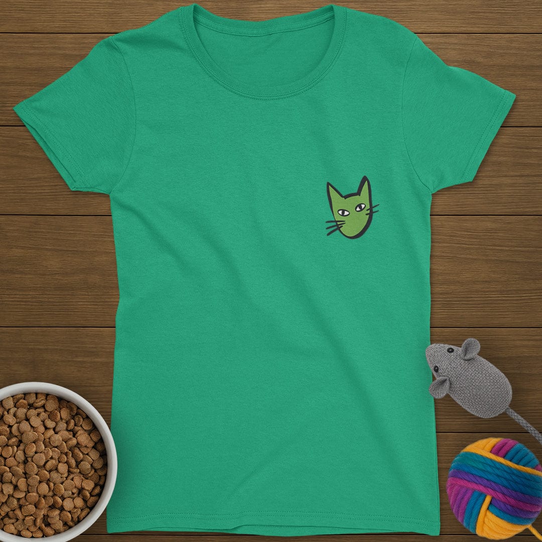 Cat Head T-Shirt Womens
