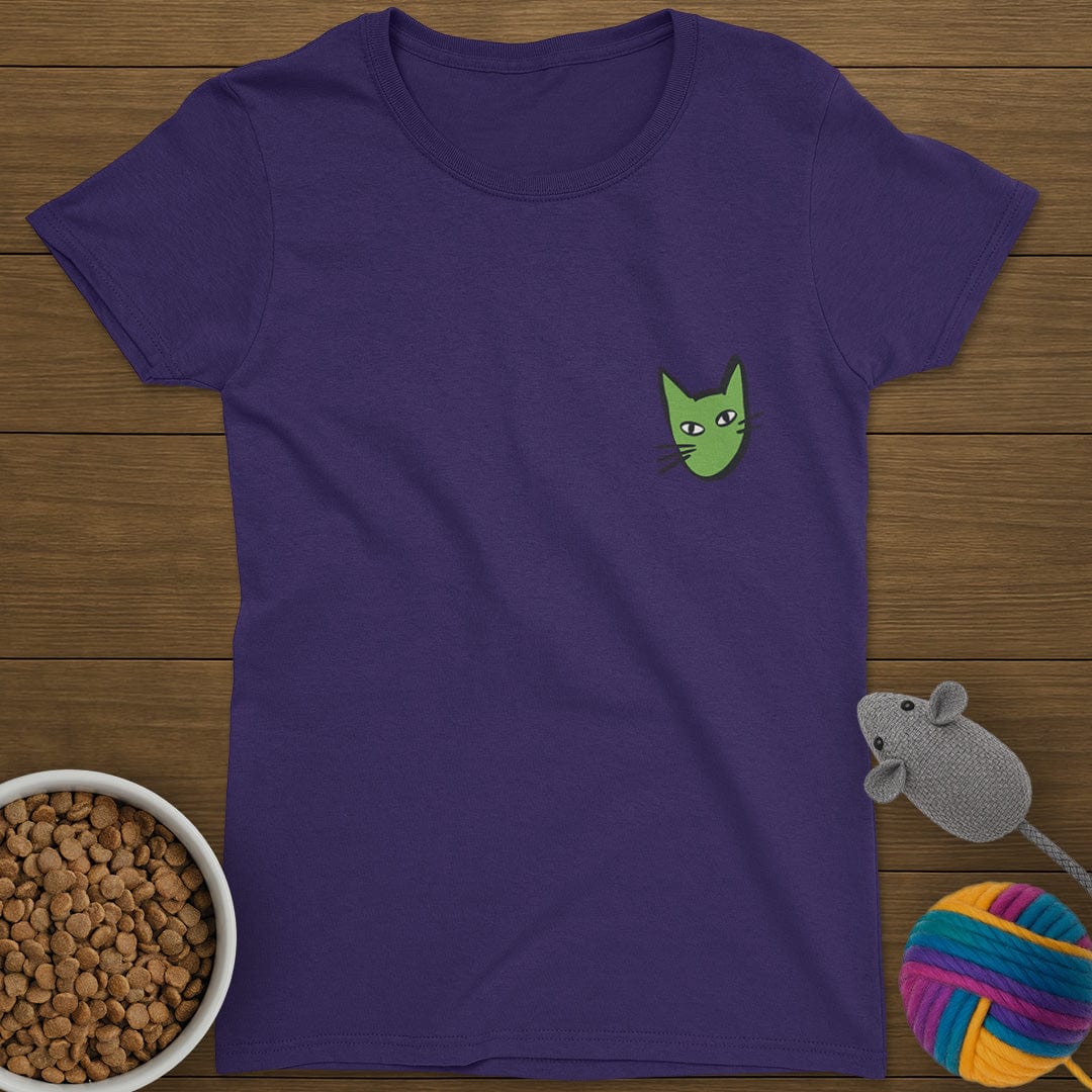 Cat Head T-Shirt Womens