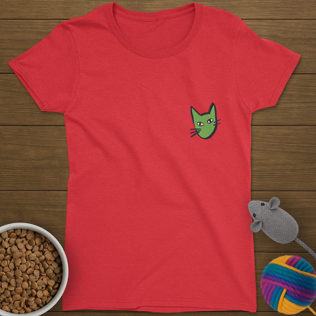 Cat Head T-Shirt Womens