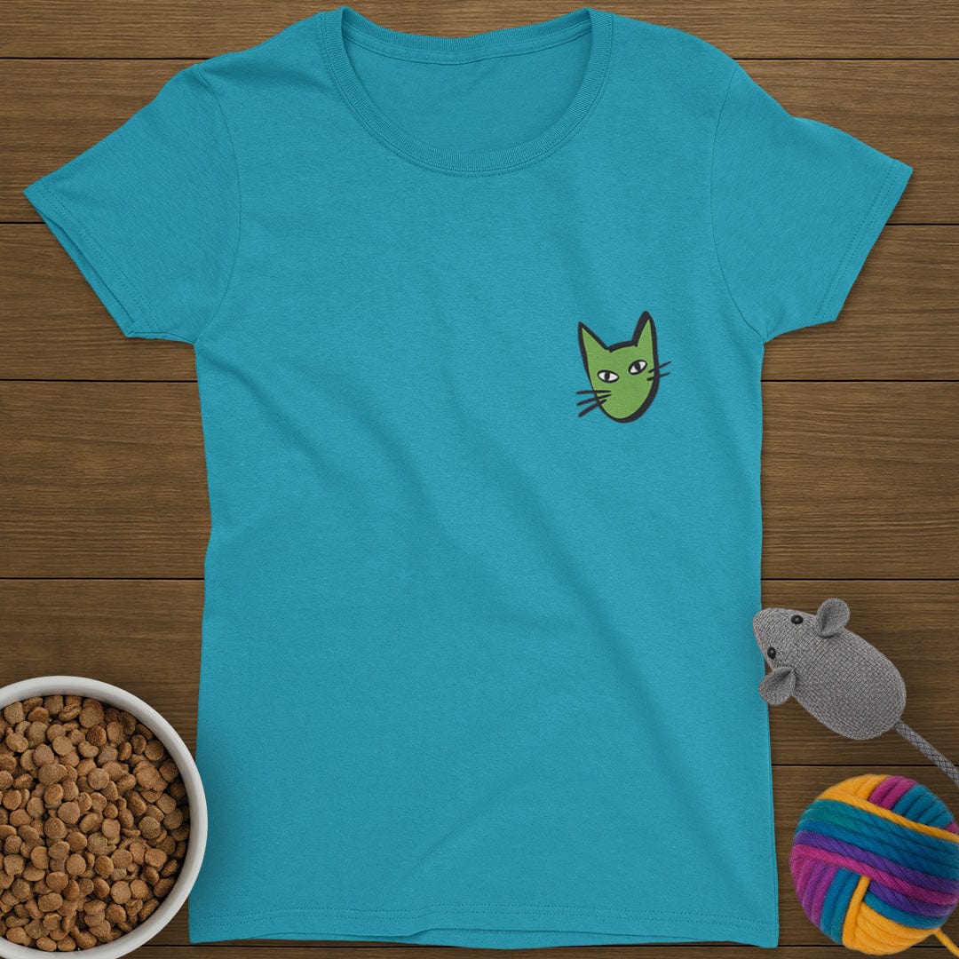 Cat Head T-Shirt Womens