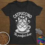 Catpuccino Cat T-Shirt Womens