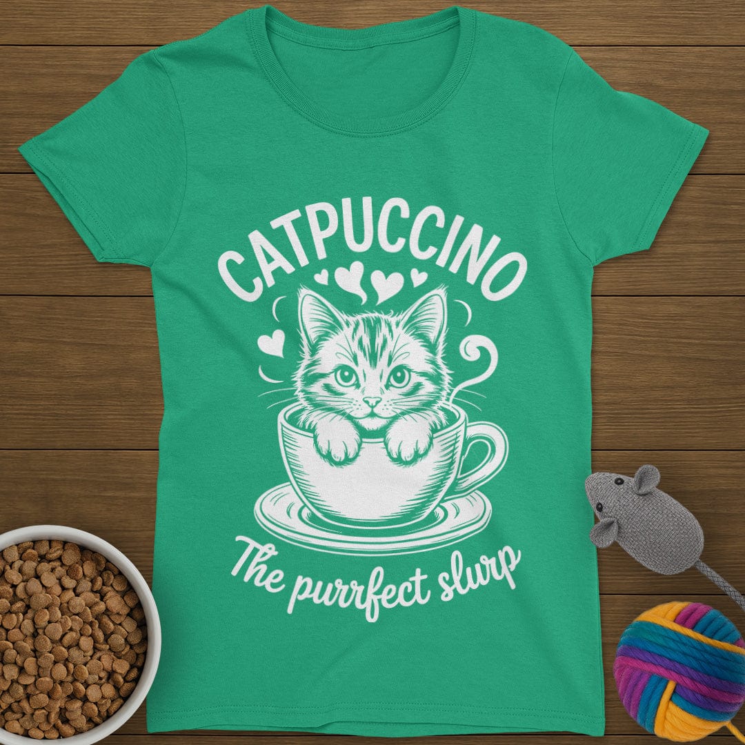 Catpuccino Cat T-Shirt Womens