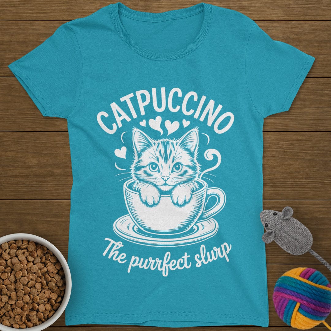 Catpuccino Cat T-Shirt Womens