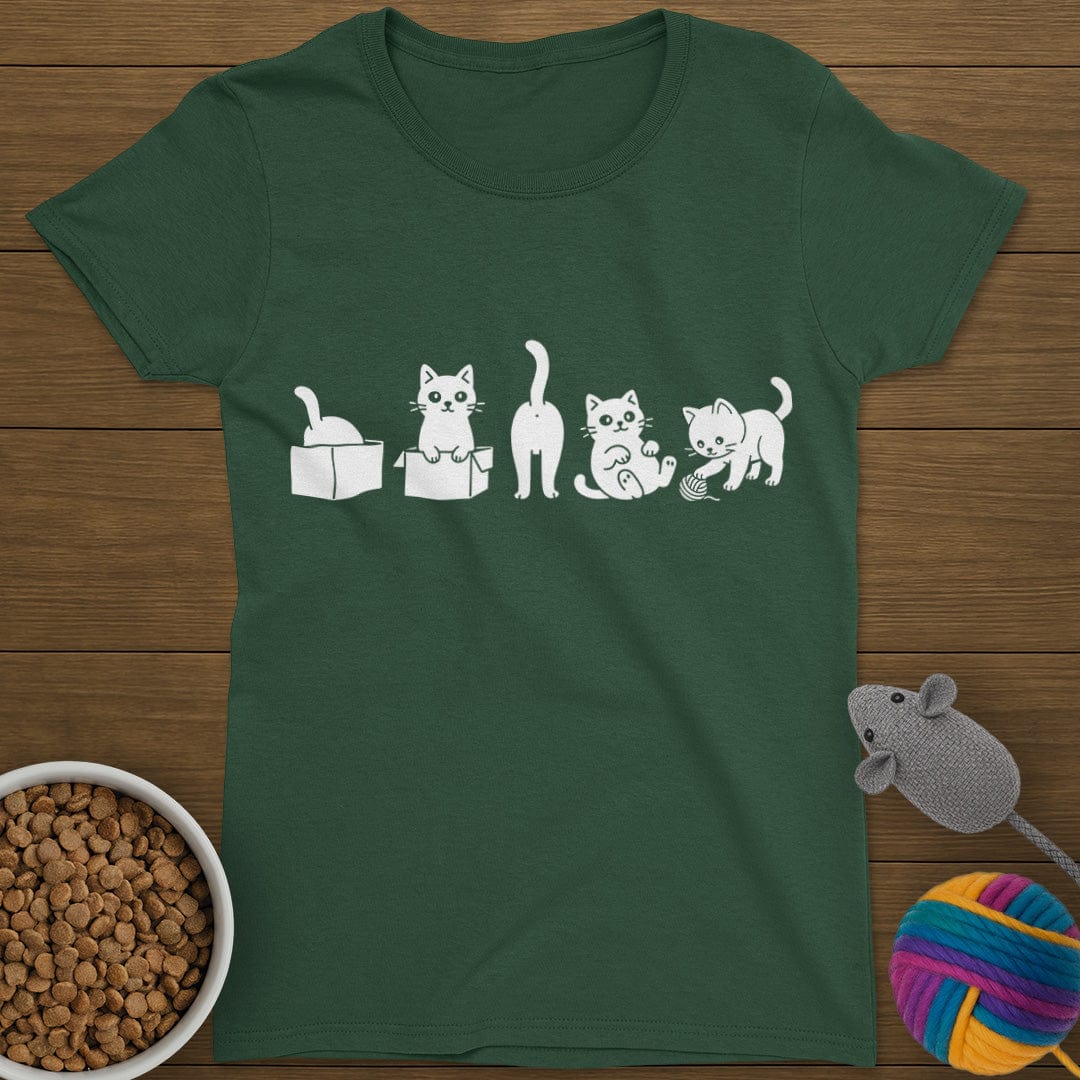 Cats Being Cats T-Shirt Womens