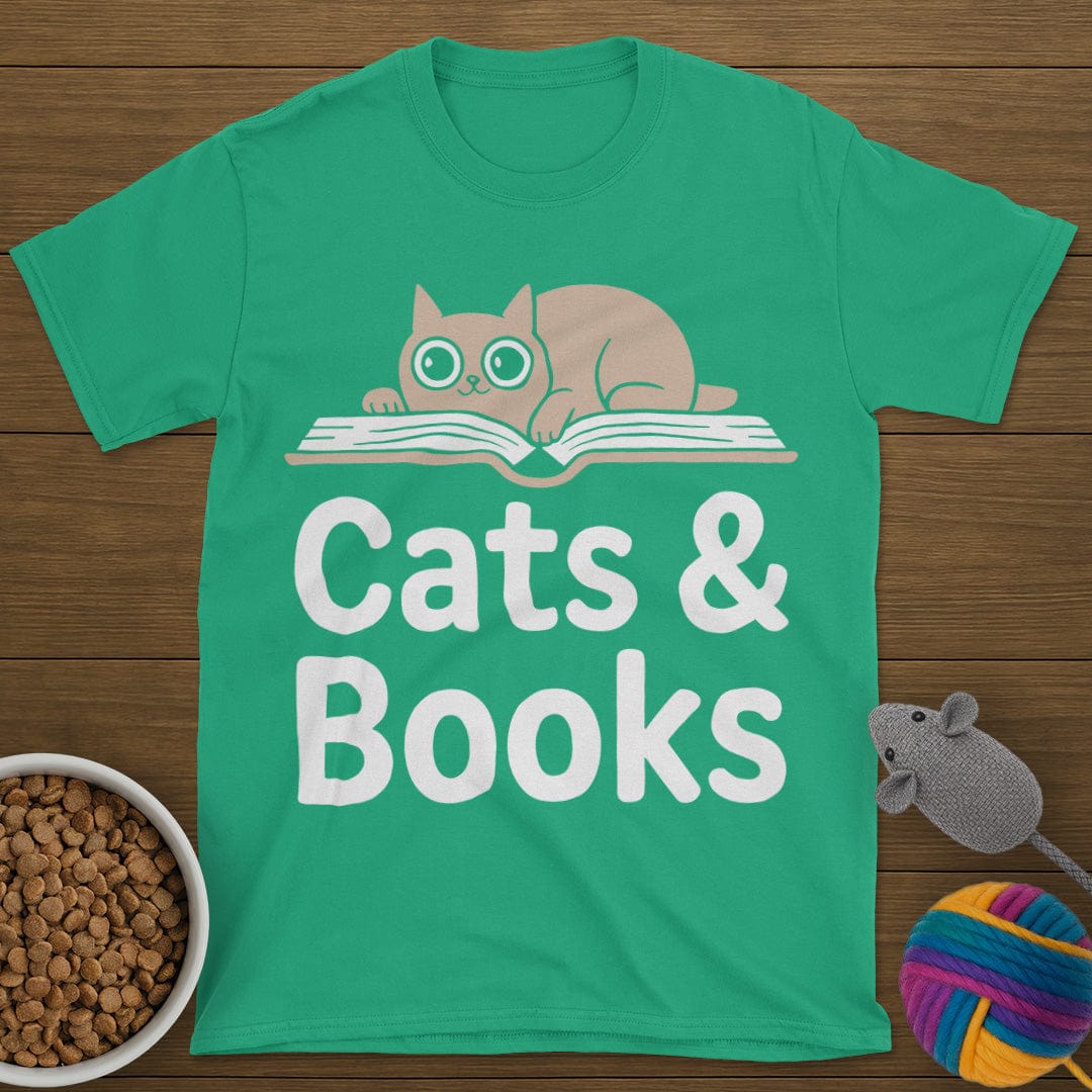 Cats and Books T-Shirt