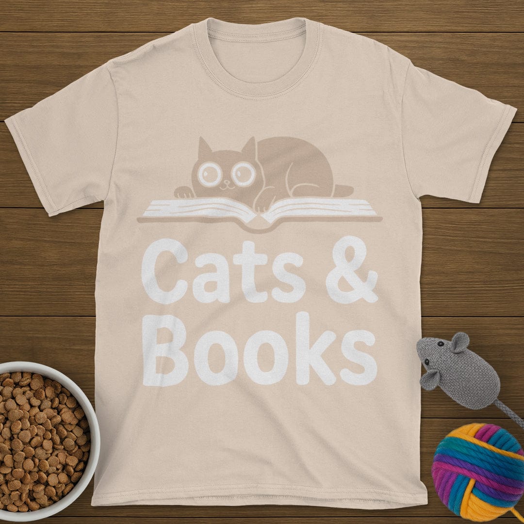 Cats and Books T-Shirt