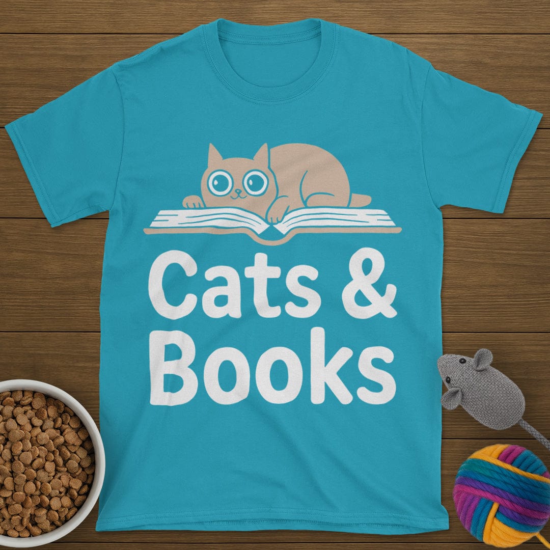 Cats and Books T-Shirt