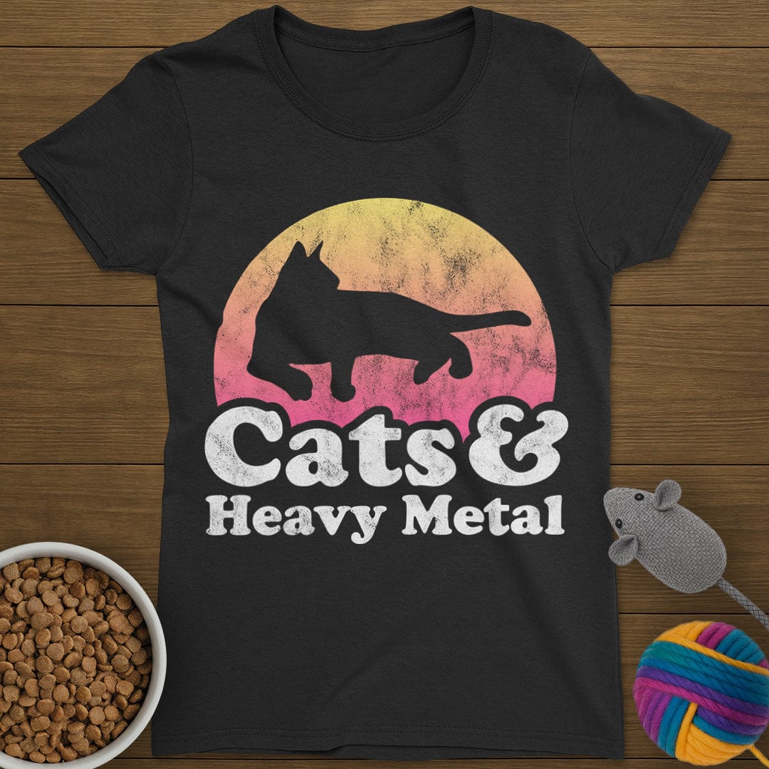 Cats and Heavy Metal T-Shirt Womens