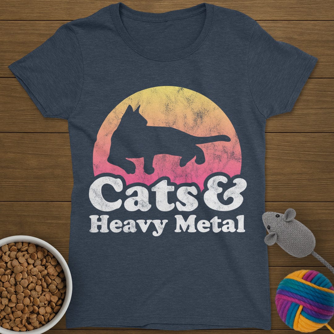 Cats and Heavy Metal T-Shirt Womens