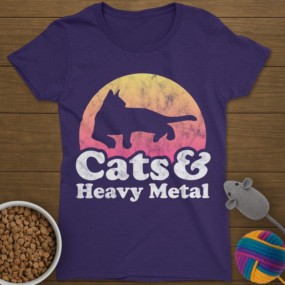 Cats and Heavy Metal T-Shirt Womens