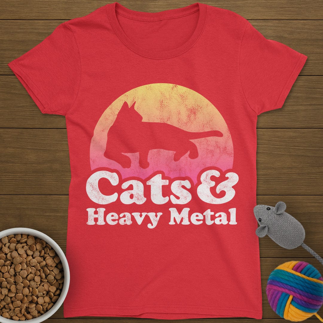 Cats and Heavy Metal T-Shirt Womens