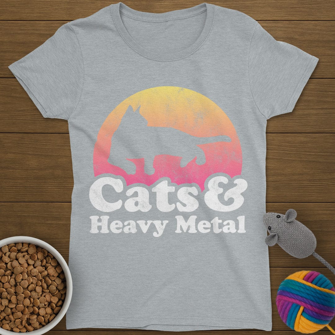 Cats and Heavy Metal T-Shirt Womens