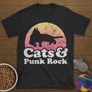 Cats and Punk Rock T-Shirt