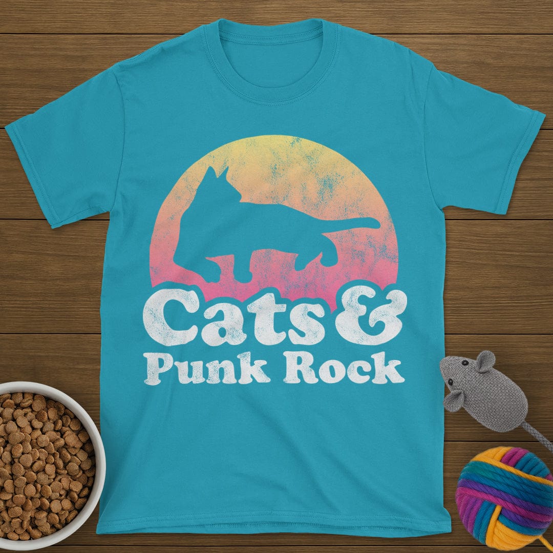 Cats and Punk Rock T-Shirt