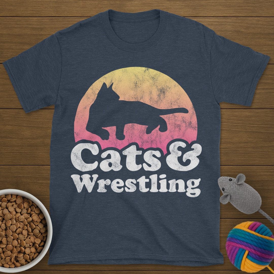 Cats and Wrestling T-Shirt