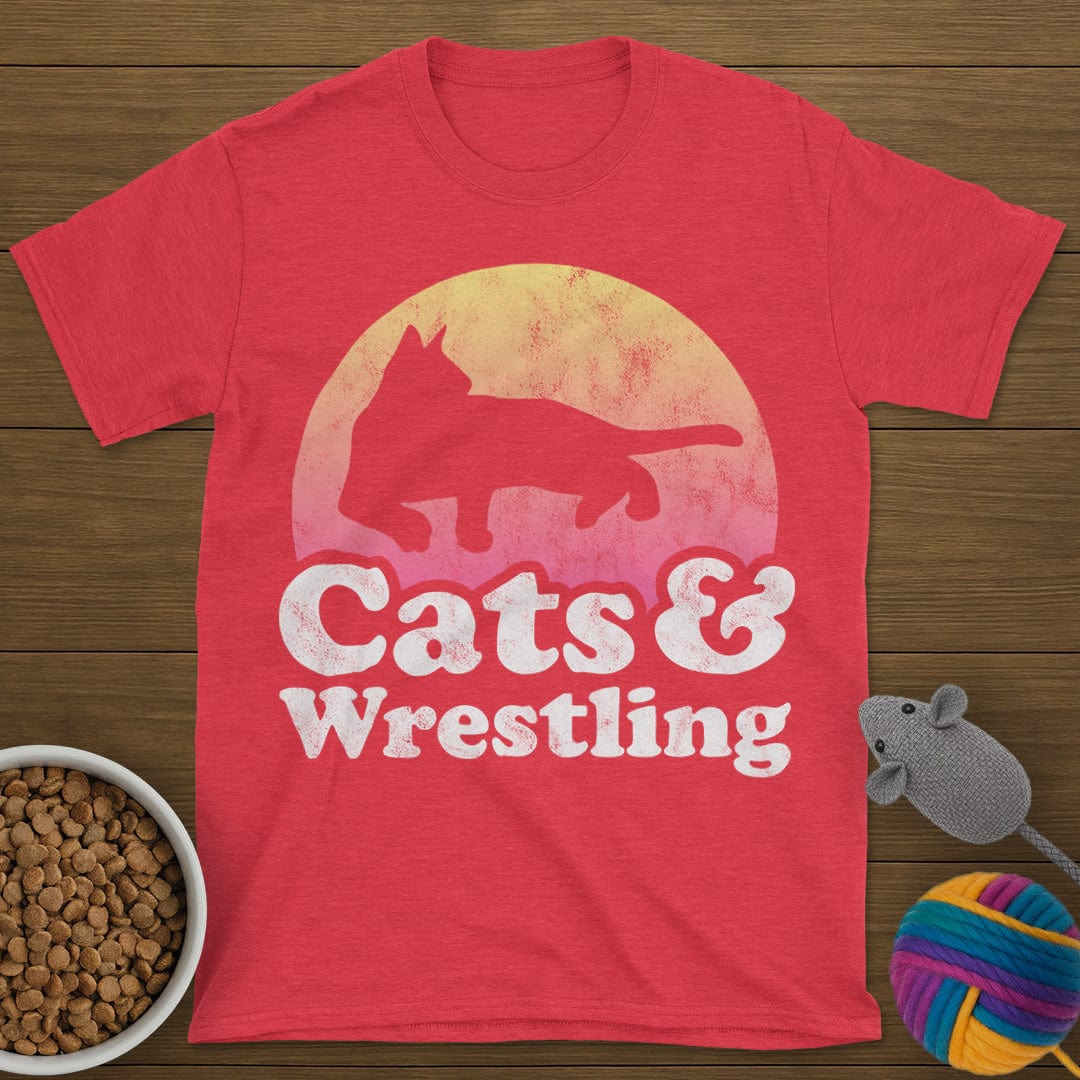 Cats and Wrestling T-Shirt