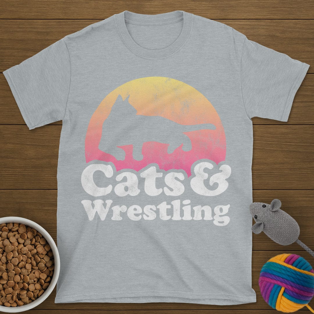 Cats and Wrestling T-Shirt