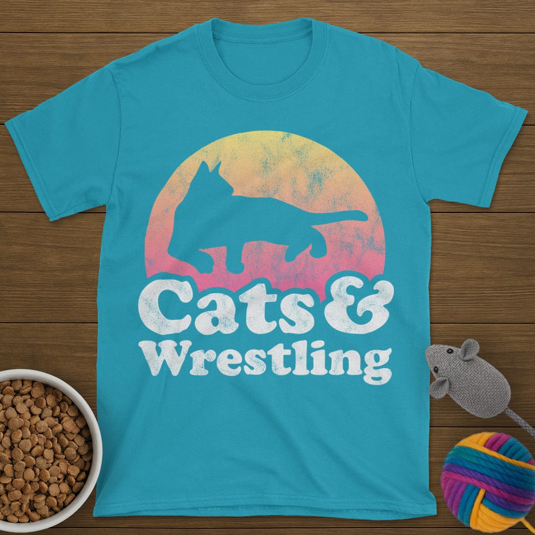 Cats and Wrestling T-Shirt