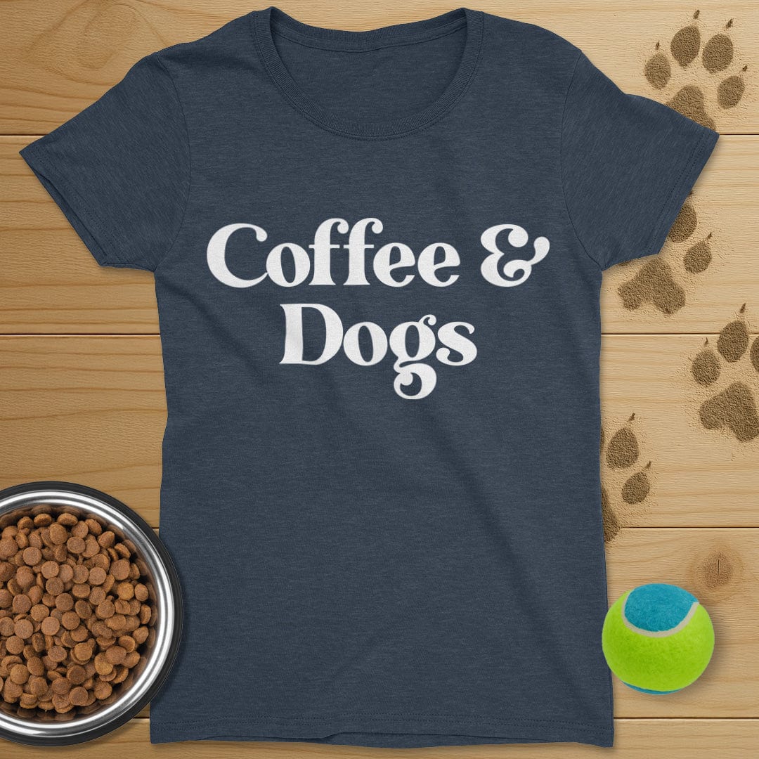 Coffee And Dogs T-Shirt-Womens