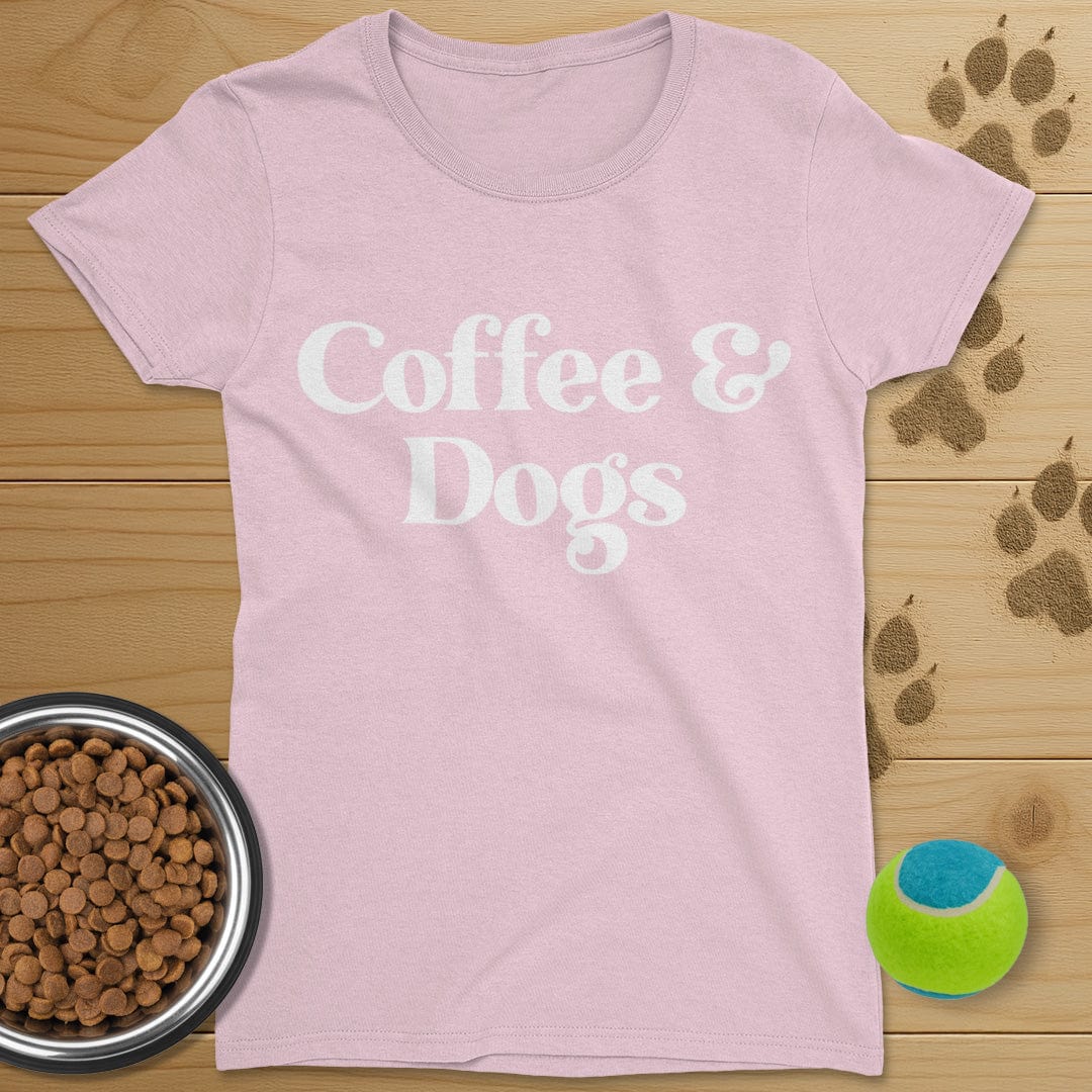 Coffee And Dogs T-Shirt-Womens